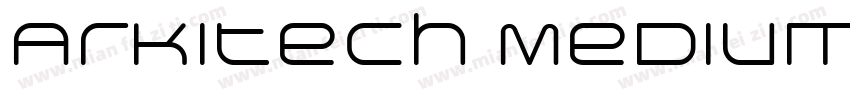 Arkitech Medium字体转换